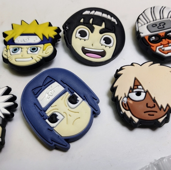 Anime Naruto 14 Charms for Slip-on Rubber Shoes (Jibbitz)  New in Package - Picture 10 of 10